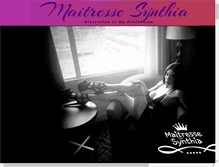 Tablet Screenshot of maitressesynthia.com